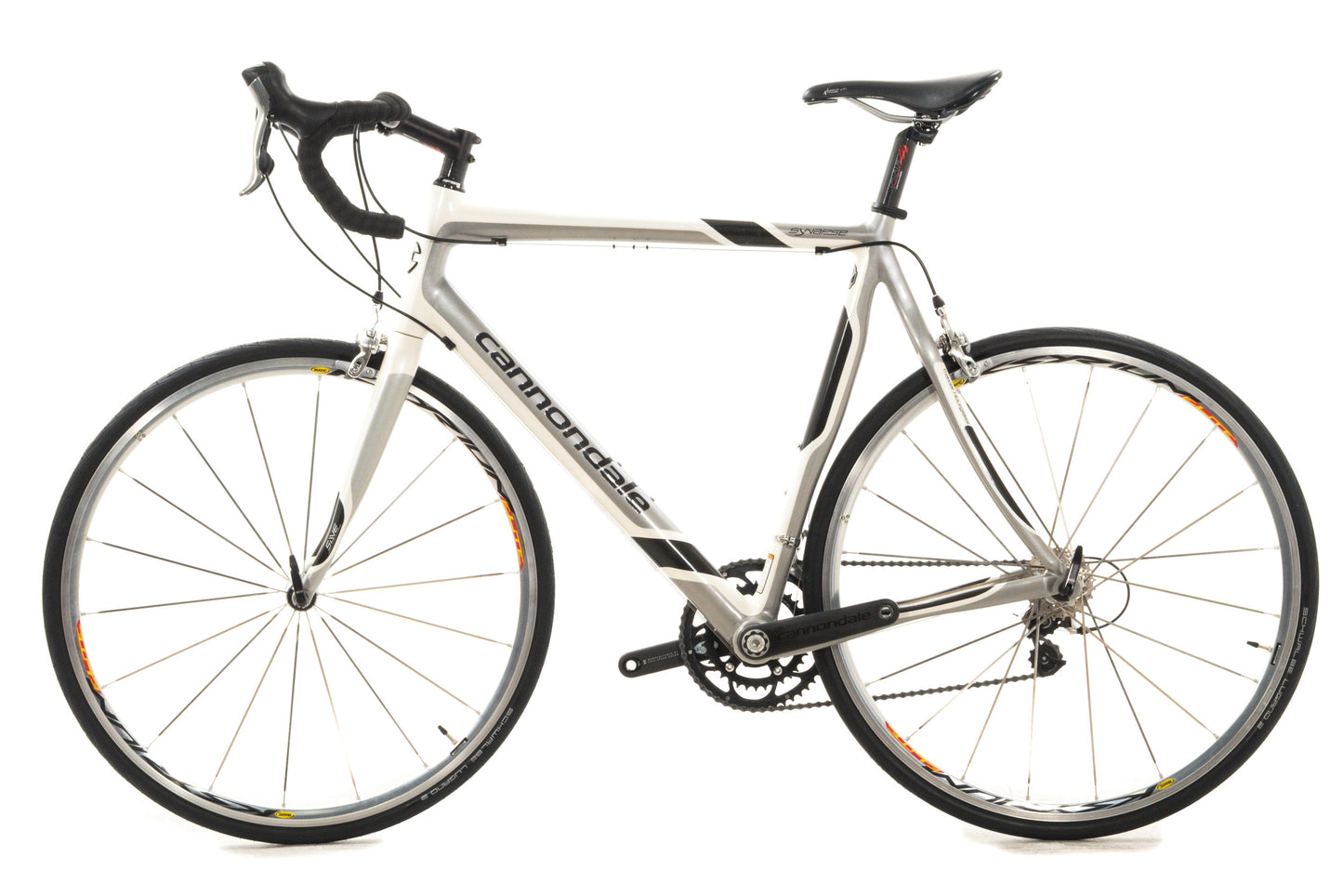 USED Early 2000s Cannondale Synapse 60cm Endurance Road Bike Shimano Ultegra/Dura-Ace 2x10 speed White