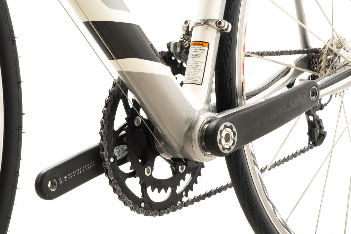 USED Early 2000s Cannondale Synapse 60cm Endurance Road Bike Shimano Ultegra/Dura-Ace 2x10 speed White