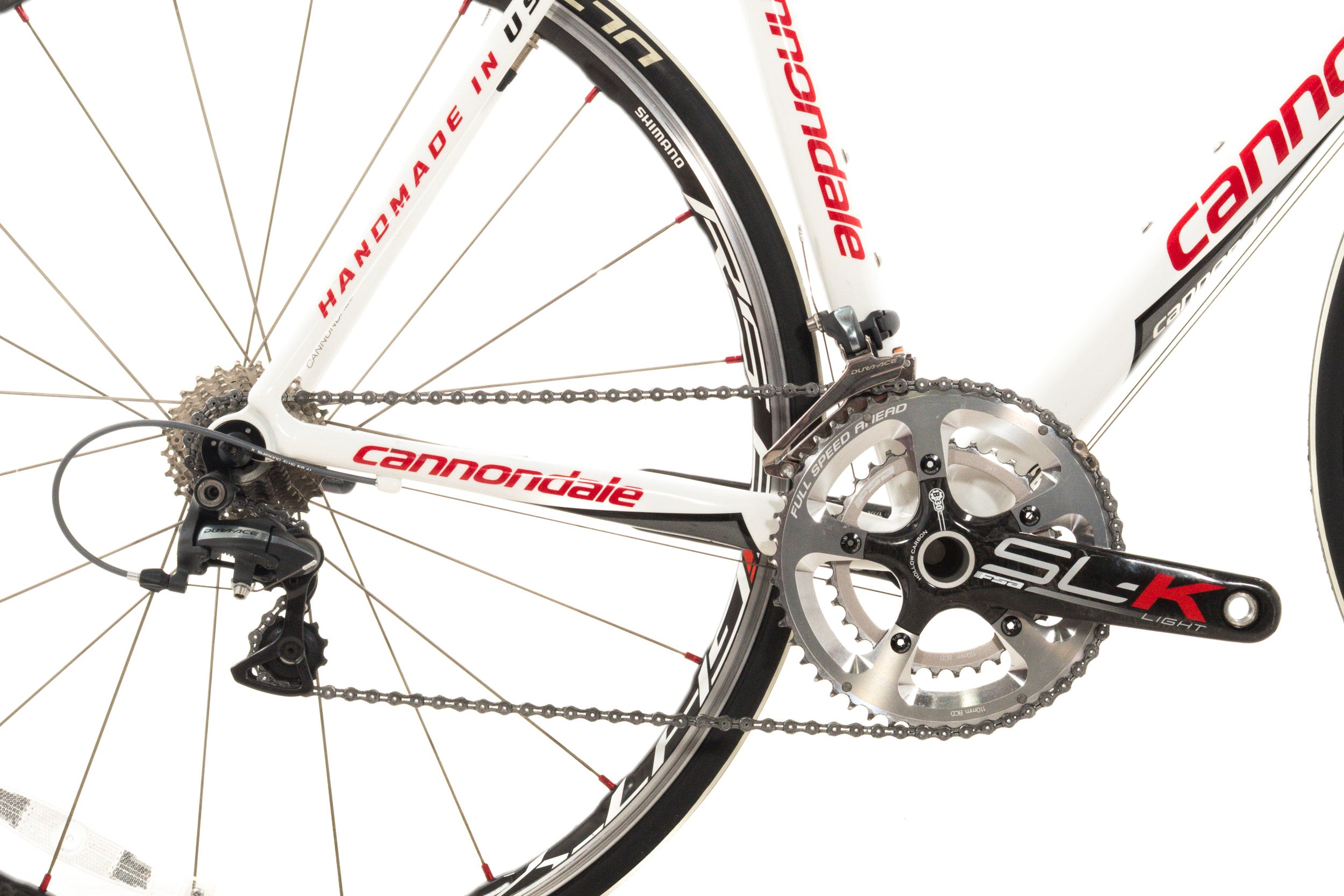 USED Cannondale CAAD9 52cm Aluminum Road Bike Shimano Dura-Ace 2x10 Sp