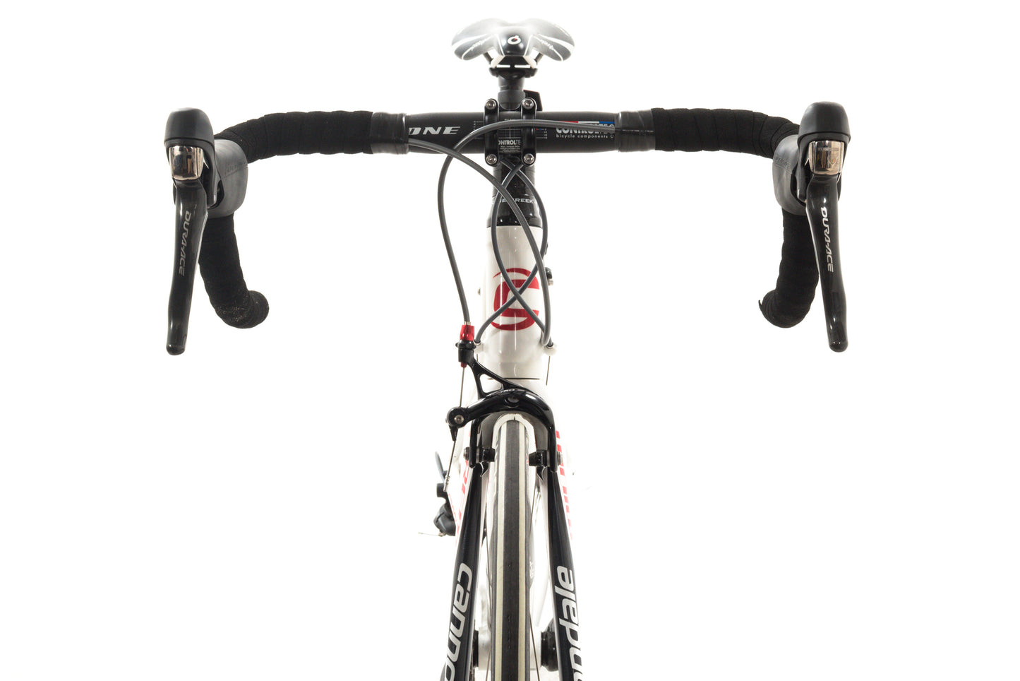 USED Cannondale CAAD9 52cm Aluminum Road Bike Shimano Dura-Ace 2x10 Speed White/Red Made in USA