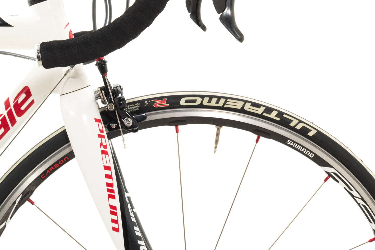 USED Cannondale CAAD9 52cm Aluminum Road Bike Shimano Dura-Ace 2x10 Speed White/Red Made in USA
