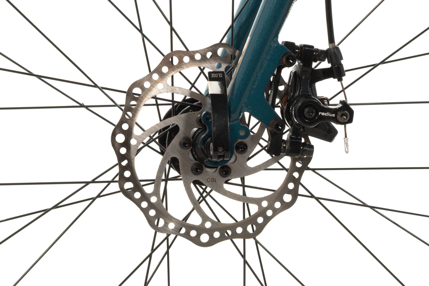USED Marin Fairfax 1 Large Step Thru Hybrid Bike 3x7 speed Mechanical Disc Brake Blue
