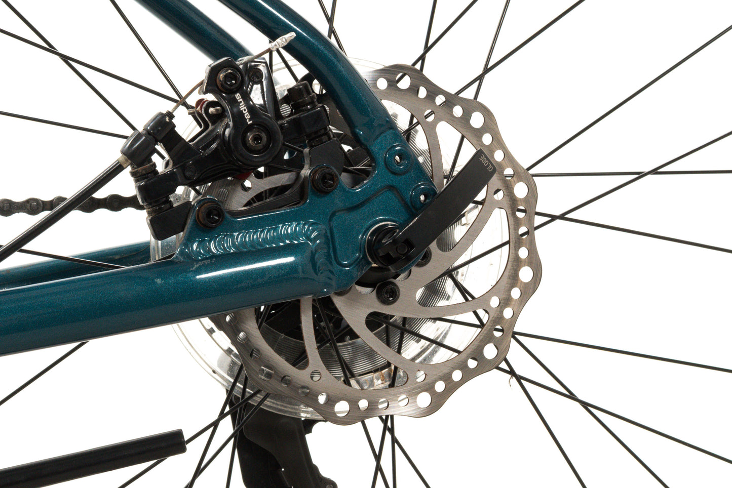 USED Marin Fairfax 1 Large Step Thru Hybrid Bike 3x7 speed Mechanical Disc Brake Blue