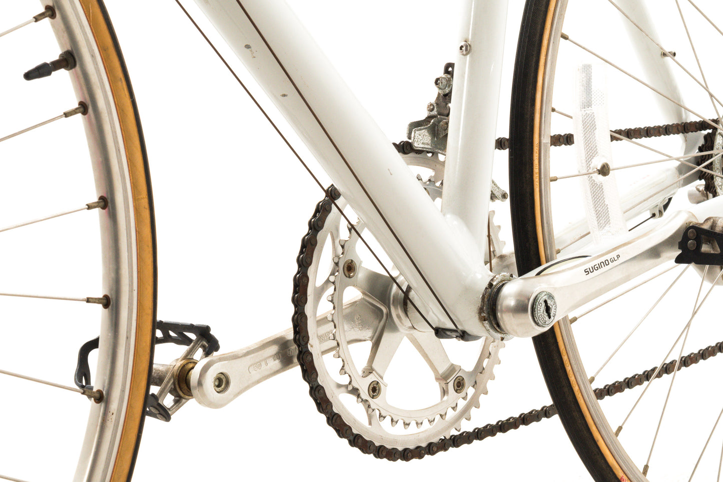 USED Vintage Canondale SR400 48cm Aluminum Road Bike Suntour 2x6 speed White - AS IS