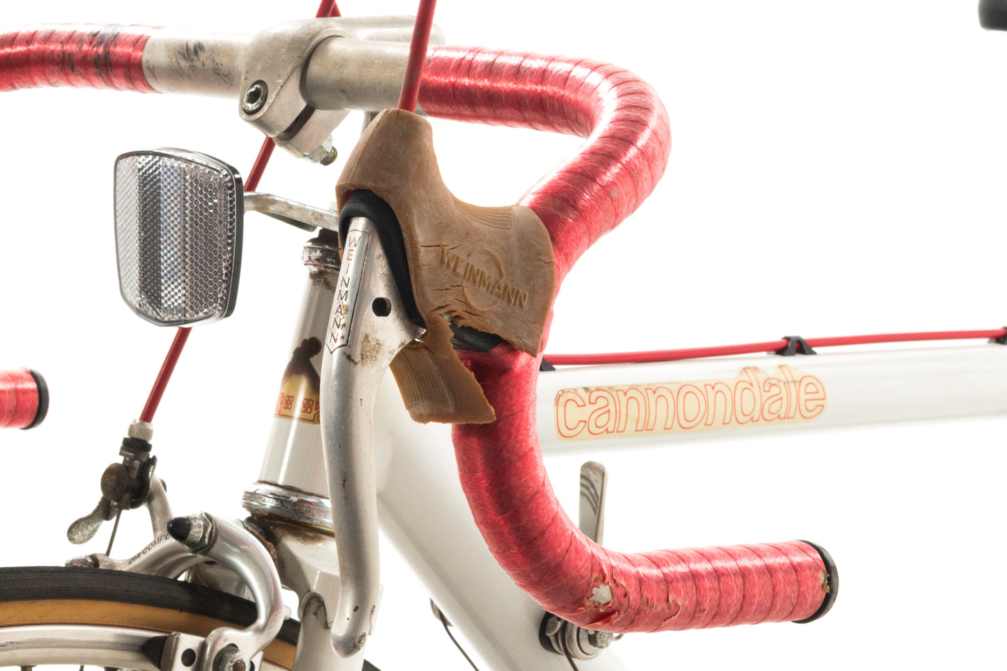 USED Vintage Canondale SR400 48cm Aluminum Road Bike Suntour 2x6 speed White - AS IS