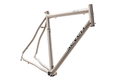 USED Seven Aerios Custome Med/Large Titanium Road Frame Rim Brake QR Made in USA