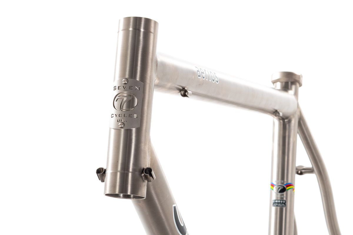 USED Seven Aerios Custome Med/Large Titanium Road Frame Rim Brake QR Made in USA