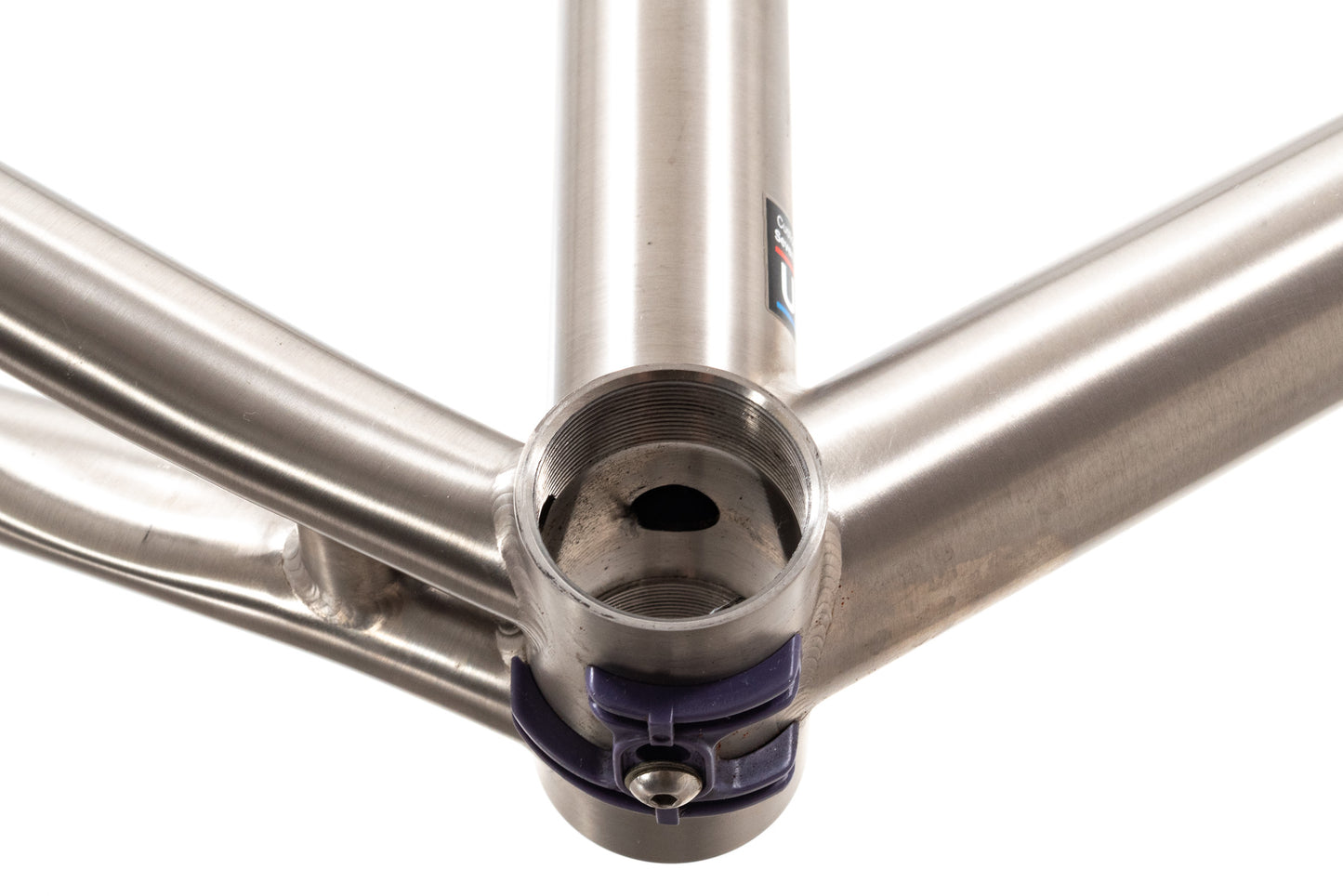 USED Seven Aerios Custome Med/Large Titanium Road Frame Rim Brake QR Made in USA