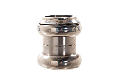 USED Chris King Ti 1-1/8" Polished Titanium Threadless Headset (no top cap)