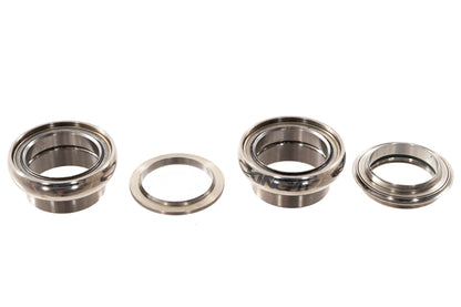 USED Chris King Ti 1-1/8" Polished Titanium Threadless Headset (no top cap)