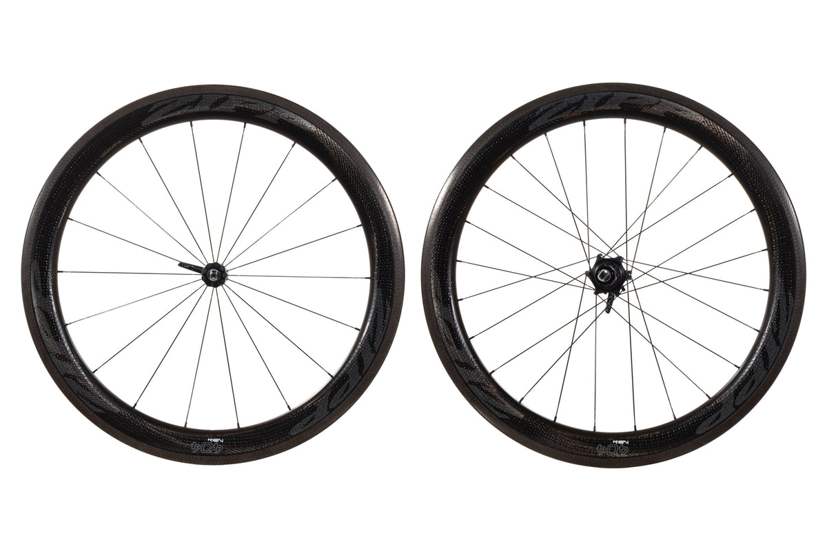 USED Zipp 404 NSW 700C Road Bike Carbon Wheelset Rim Brake Quick Release Shimano HG 11 speed