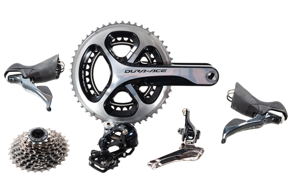 USED Shimano Dura-Ace 9000 Mechanical Road Groupset 2x11 speed ST, FD, RD, CS 11-28t, FC 170mm 50/34T