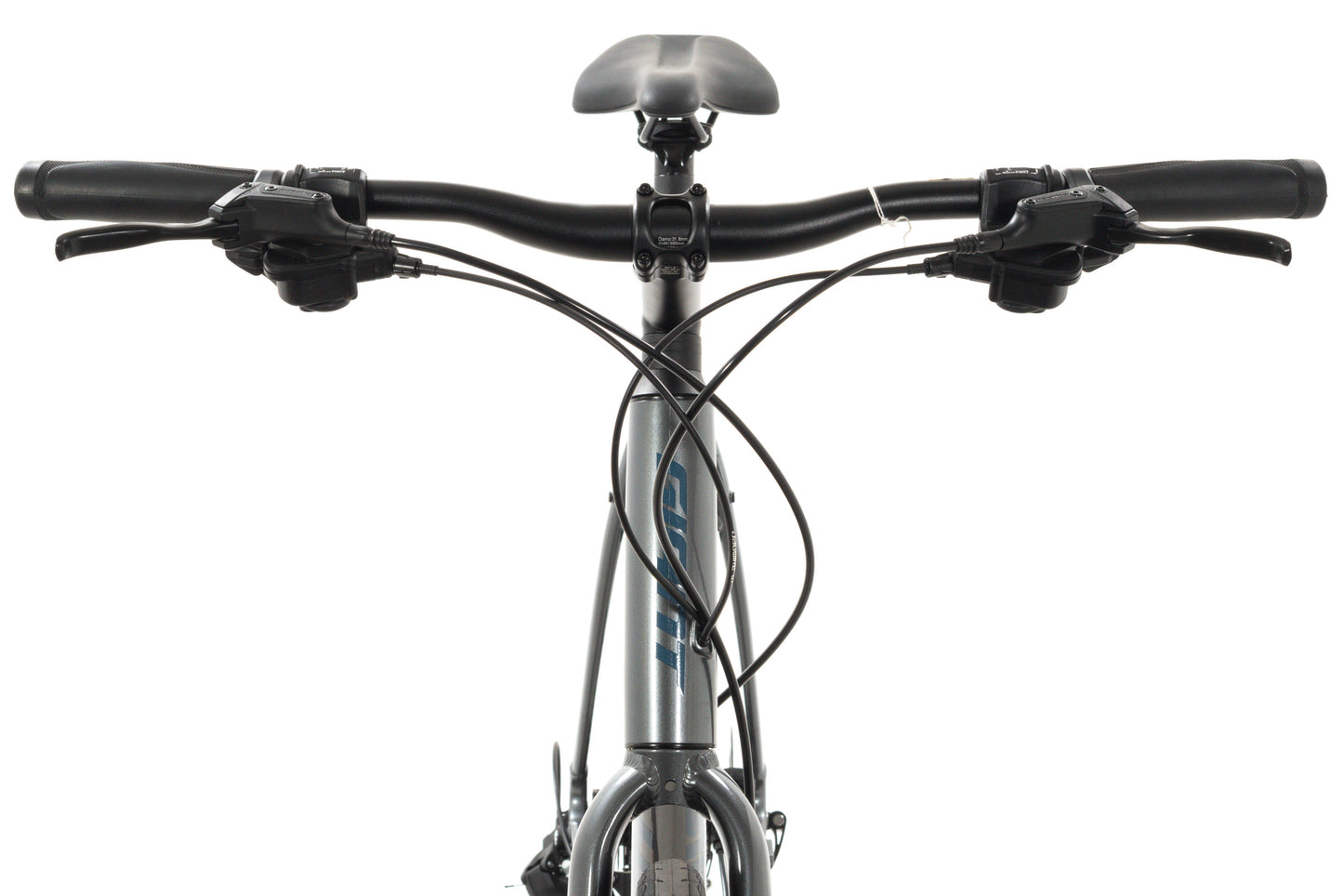 NEW *demo* Giant Escape Disc 2 XL Aluminum Hybrid Bike 2x8 speed Hydraulic Dark Silver