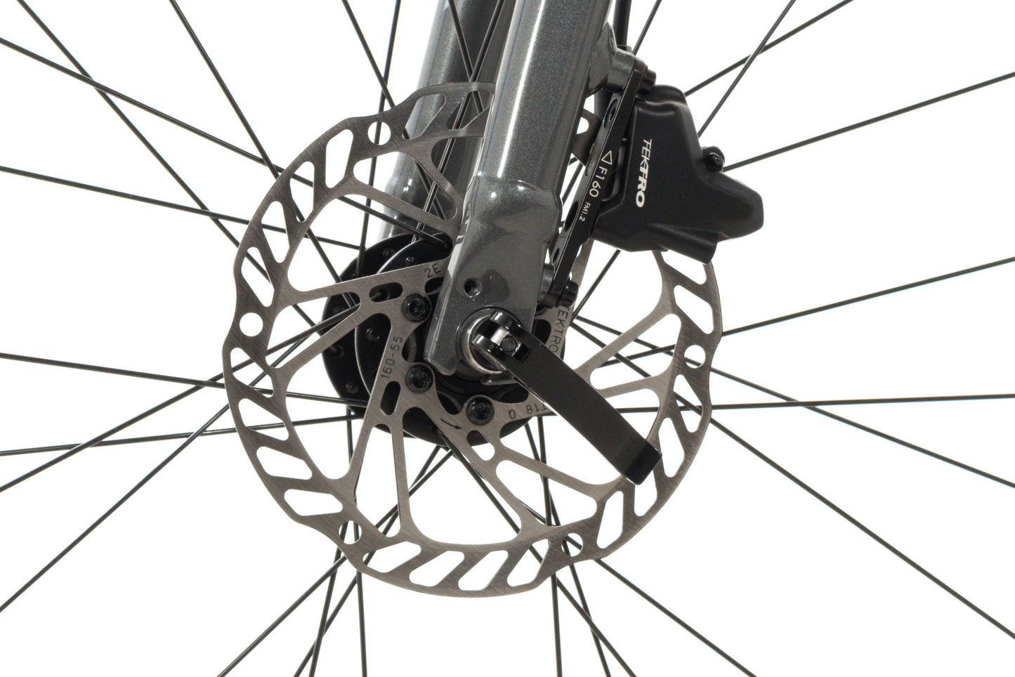 NEW *demo* Giant Escape Disc 2 XL Aluminum Hybrid Bike 2x8 speed Hydraulic Dark Silver
