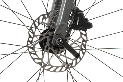 NEW *demo* Giant Escape Disc 2 XL Aluminum Hybrid Bike 2x8 speed Hydraulic Dark Silver