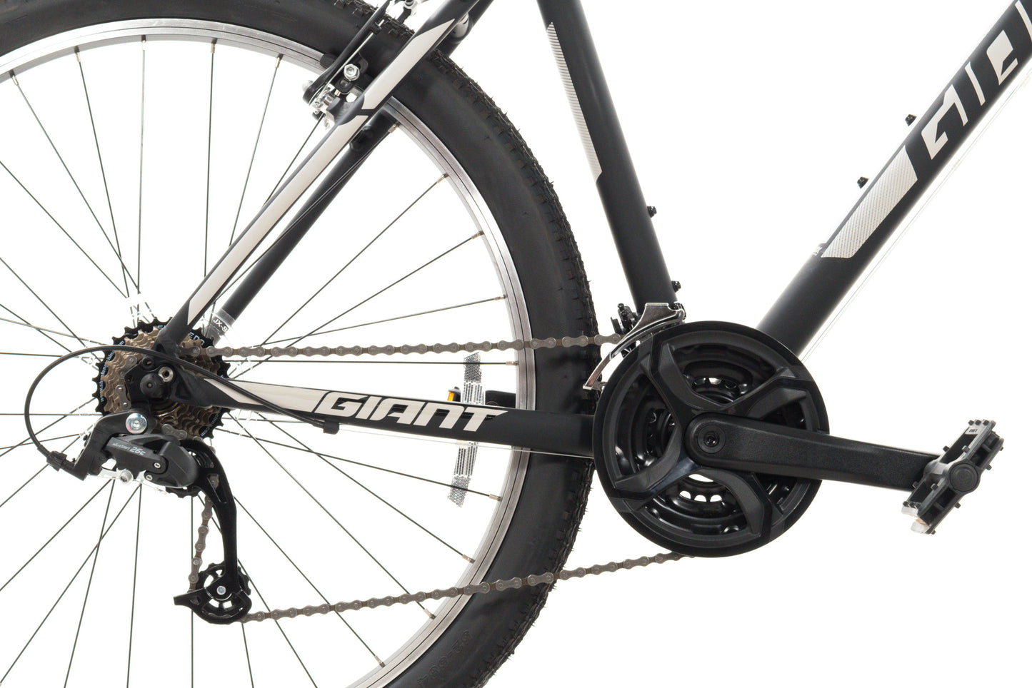 NEW *demo* Giant ATX Large Aluminum Hardtail 27.5" Mountain Bike 3x7 speed Black