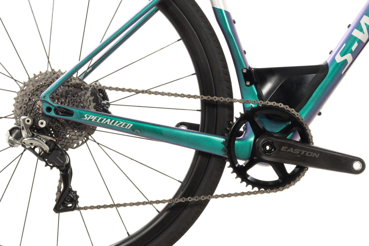 USED 2018 Specialized Diverge Shimano Di2 XTR carbon wheels