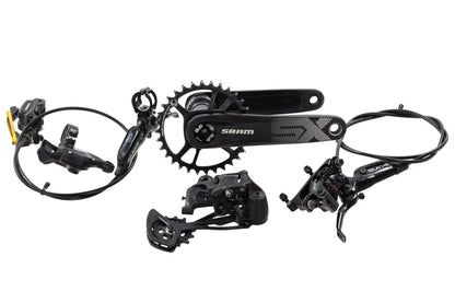 USED SRAM SX Eagle 1x12 speed Mountain Groupset 175mm 32T Crank Guide RE Hydraulic Brakes