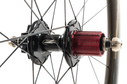 USED Zipp 303 700C 6-bolt Quick Release Carbon Road Wheelset Shimano HG 11 speed