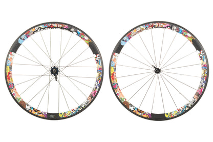 USED Rie:sel Design 700C Carbon Wheelset 700C Rim Brake Quick Release Shimano HG 11 speed