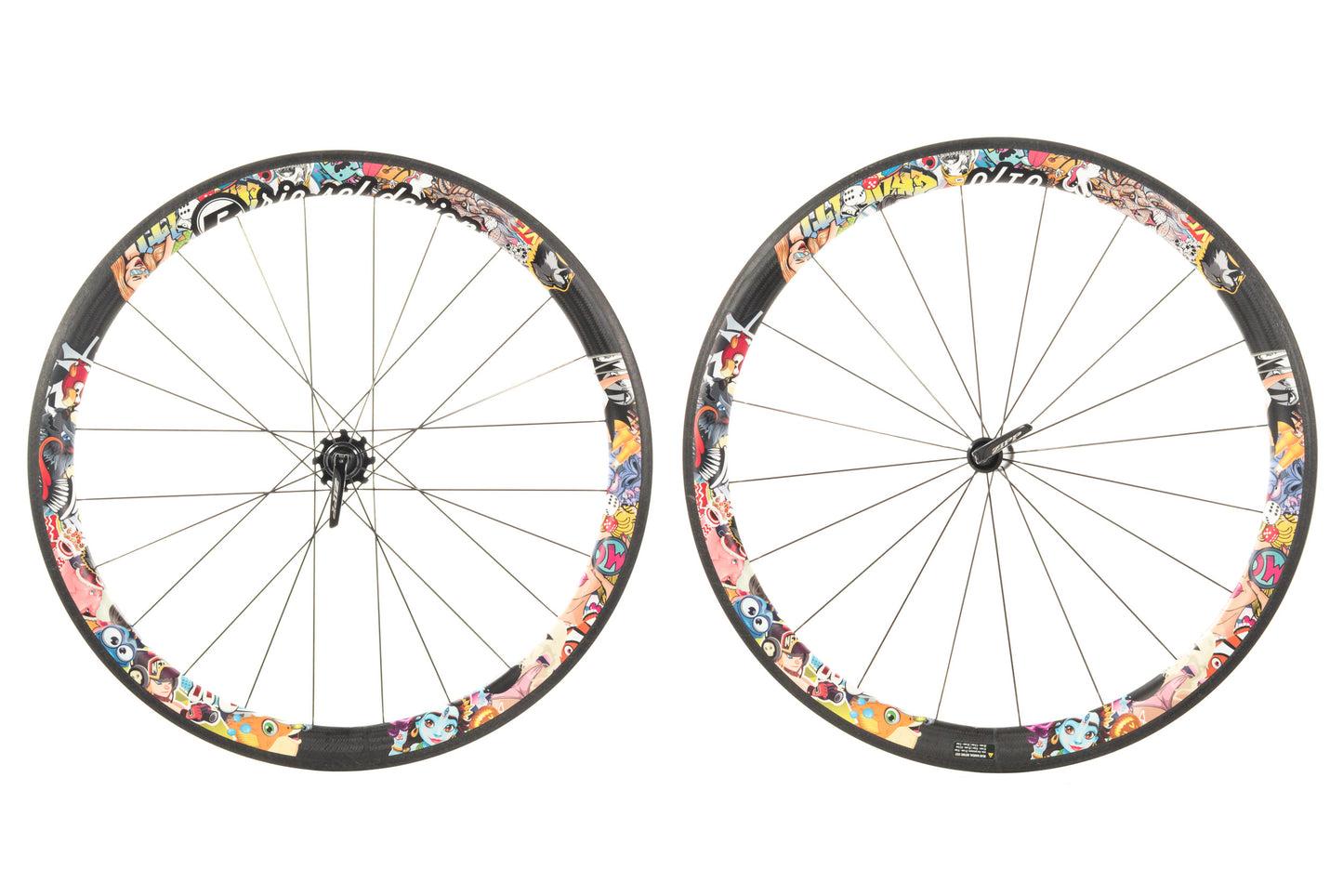 USED Rie:sel Design 700C Carbon Wheelset 700C Rim Brake Quick Release Shimano HG 11 speed