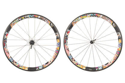 USED Rie:sel Design 700C Carbon Wheelset 700C Rim Brake Quick Release Shimano HG 11 speed