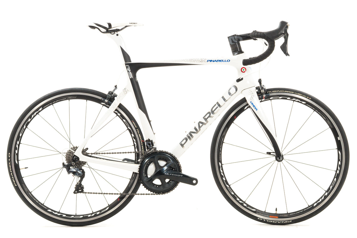 USED 2018 Pinarello Gan RS 56cm Carbon Road Bike Shimano Ultegra R8000 2x11 Speed White/Black