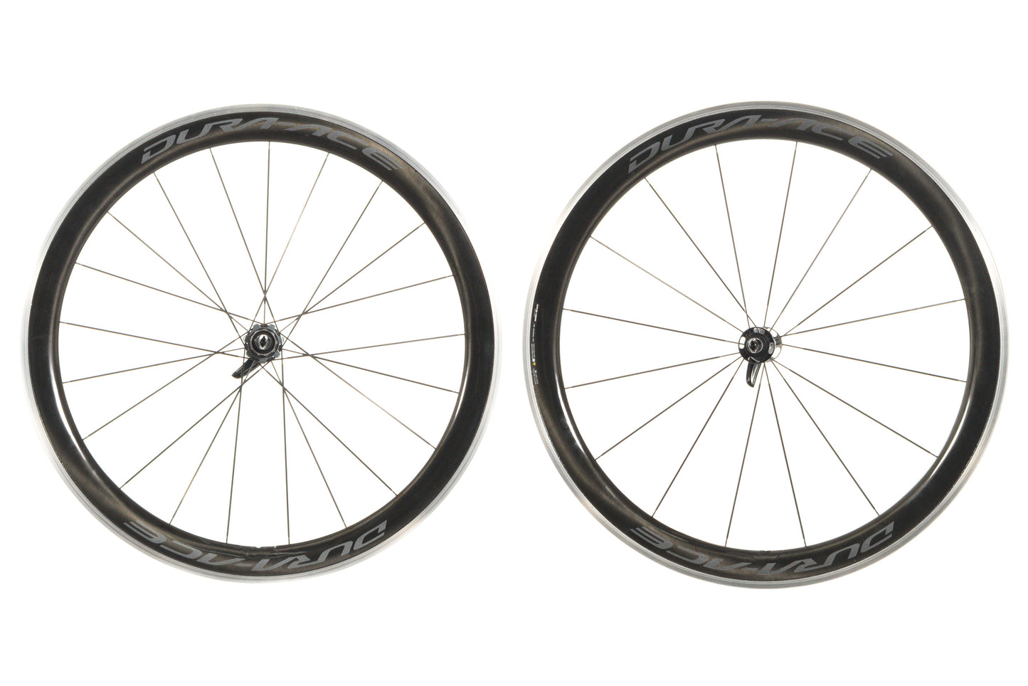 USED Shimano Dura-Ace WH-R9100-C60 Carbon 700c Clincher Wheelset Black Rim Brake