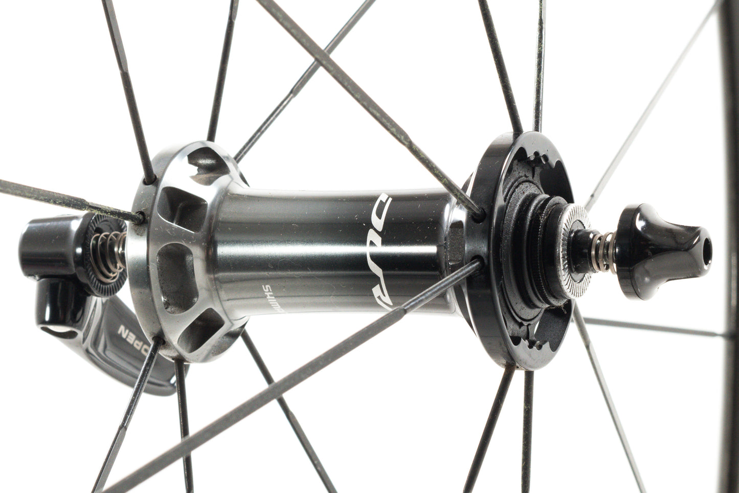 USED Shimano Dura-Ace WH-R9100-C60 Carbon 700c Clincher Wheelset Black Rim Brake