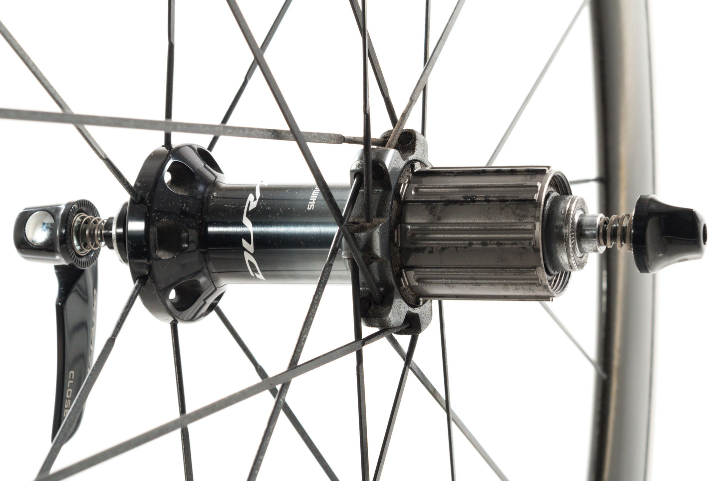 USED Shimano Dura-Ace WH-R9100-C60 Carbon 700c Clincher Wheelset Black Rim Brake