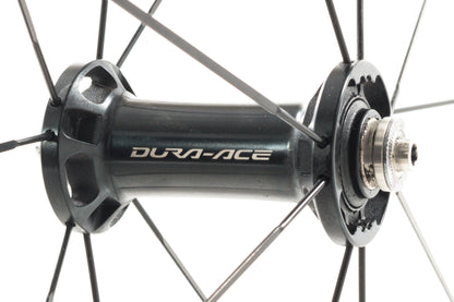 USED Shimano Dura-Ace WH-9000-C35 Carbon Clincher Wheelset 700c Rim Brake Black
