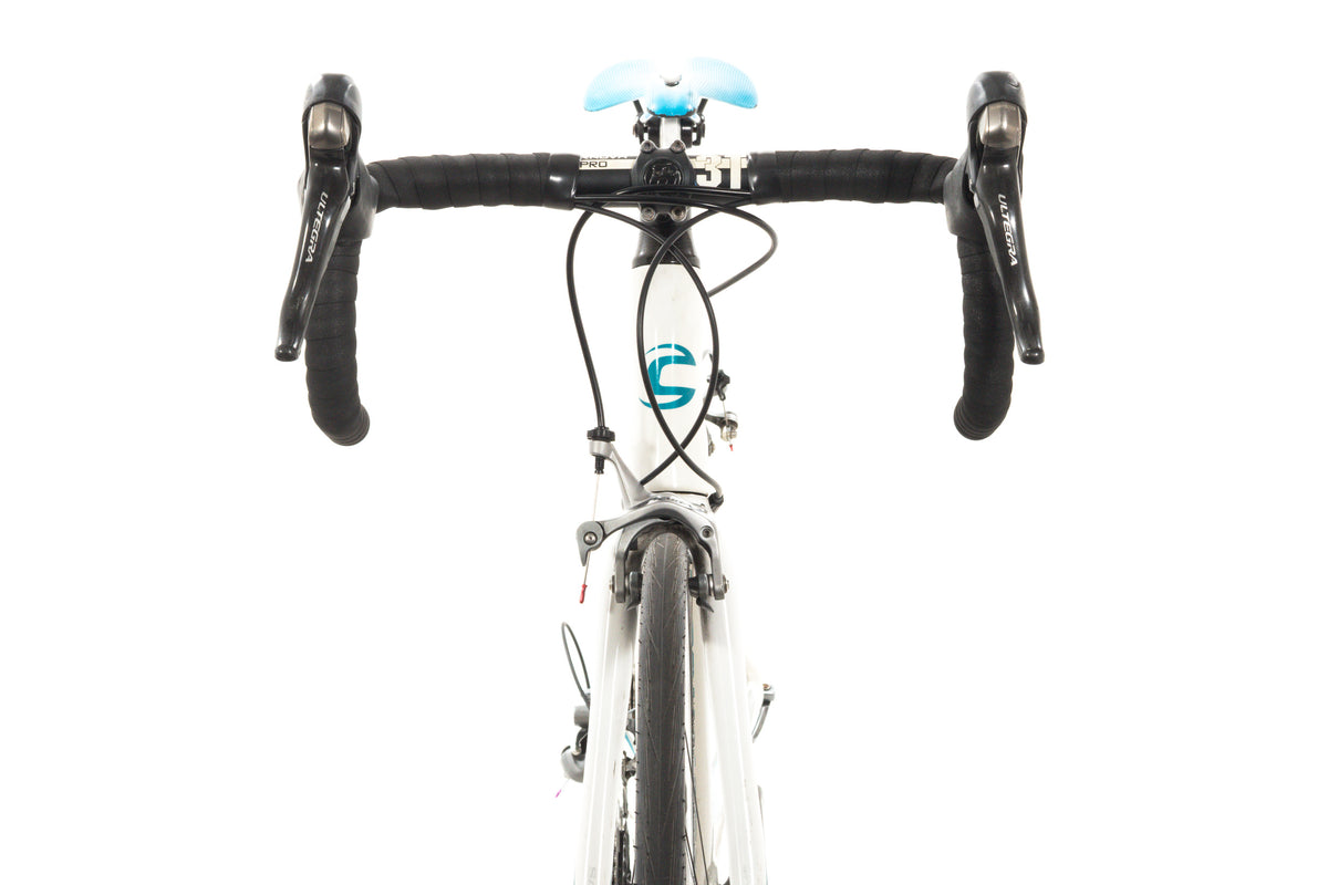 USED Cannondale Synapse 51cm Carbon Road Bike Shimano Ultegra 2x10 Speed White