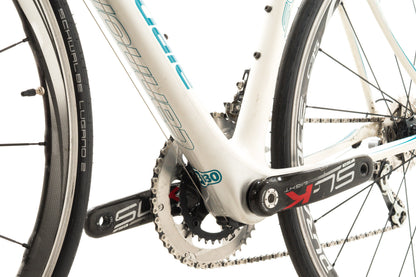 USED Cannondale Synapse 51cm Carbon Road Bike Shimano Ultegra 2x10 Speed White