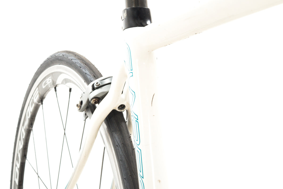 USED Cannondale Synapse 51cm Carbon Road Bike Shimano Ultegra 2x10 Speed White