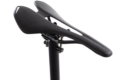 USED CHAPTER2 TUMU Carbon Seatpost 27.2mm w/ Non-Branded Carbon Saddle