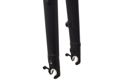 USED Non-Branded Alloy Gravel Fork 700c Disc QR Straight Steerer 1-1/8" Black