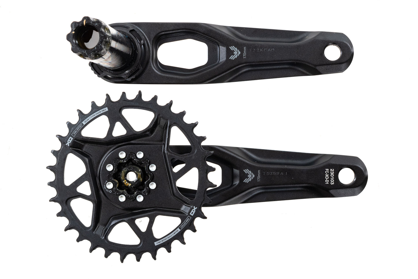 NEW take off SRAM X0 Eagle T-Type Wide Crankset - 12-Speed, 32t Chainring, 170mm, DUB, Black