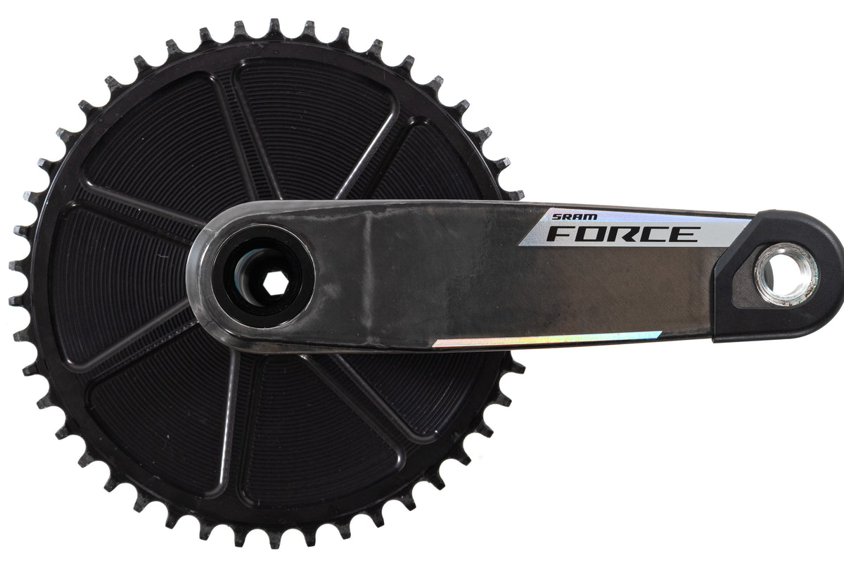 USED SRAM Force XPLR E1 D1 Wide 165mm Carbon Crankset w/ Wolf Tooth 46T Aero Drop-Stop B Chainring