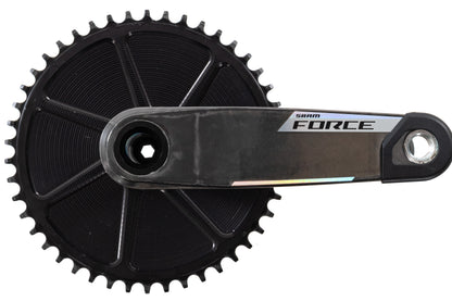 USED SRAM Force XPLR E1 D1 Wide 165mm Carbon Crankset w/ Wolf Tooth 46T Aero Drop-Stop B Chainring