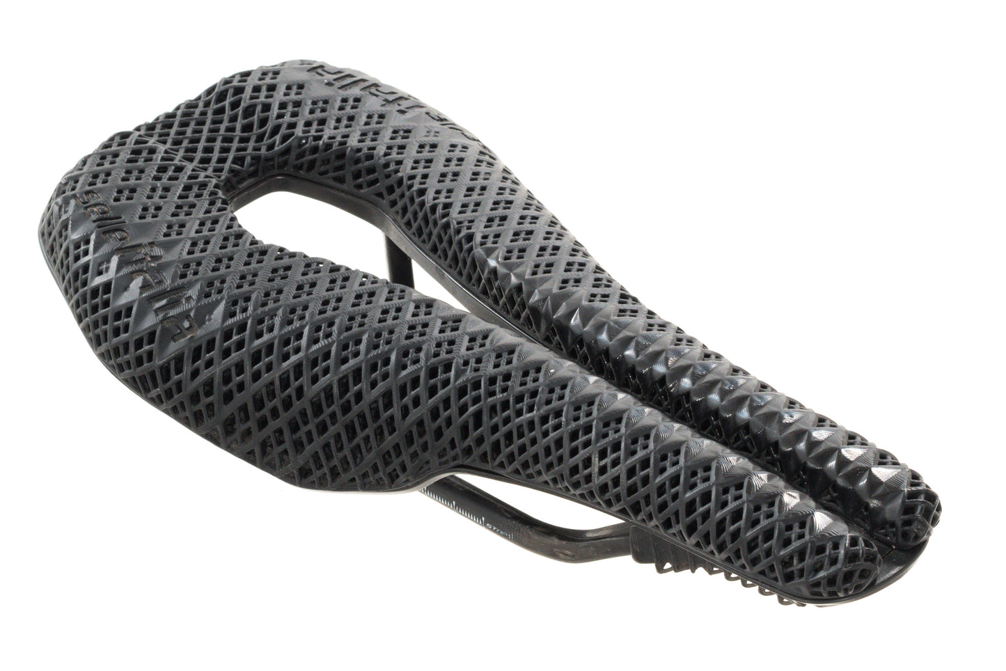 USED Selle Italia WATT 3D Kit Carbino Superflow Saddle Carbon Rail