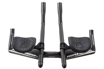 USED Profile Design Aeria Carbon Base Bar w/ Aero Extensions 31.8x420mm Time Trial/TT Triathlon Handlebar