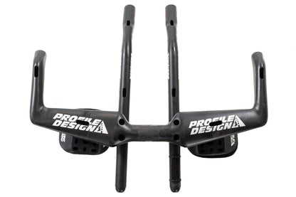 USED Profile Design Aeria Carbon Base Bar w/ Aero Extensions 31.8x420mm Time Trial/TT Triathlon Handlebar