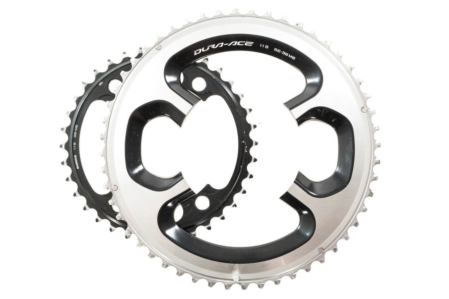 USED Shimano Dura-Ace FC-9000 52-36T 11 speed Chainring Set