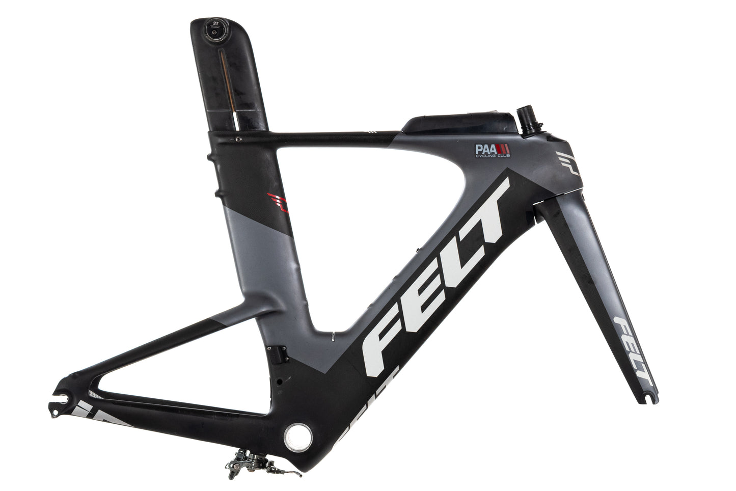 USED 2018 Felt IA 10 54cm Carbon Time Trial TT Triathlon Frame Rim Brake QR