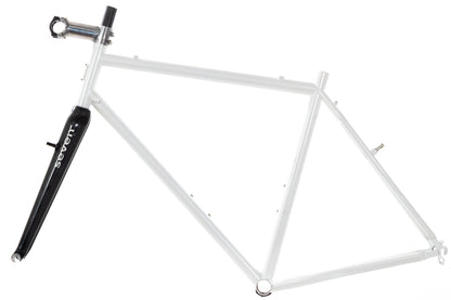 USED Seven Cycles Steel Cyclocross Frame 56cm Carbon Fork Canti-Studded White