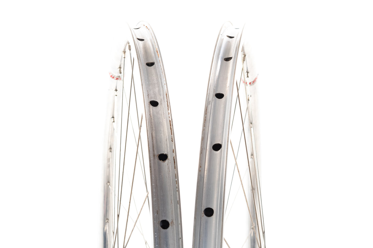 USED Velocity Quill Rims / White Industries MI5 Hubs 700C Rim Brake Road Wheelset 32H Silver XDR