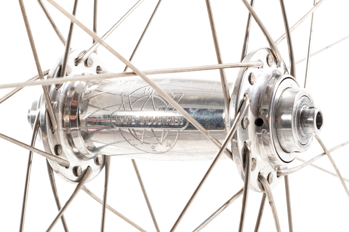 USED Velocity Quill Rims / White Industries MI5 Hubs 700C Rim Brake Road Wheelset 32H Silver XDR
