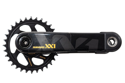 USED SRAM XX1 Eagle AXS 1x12 speed Gold Groupset 175mm 32T Carbon Crank