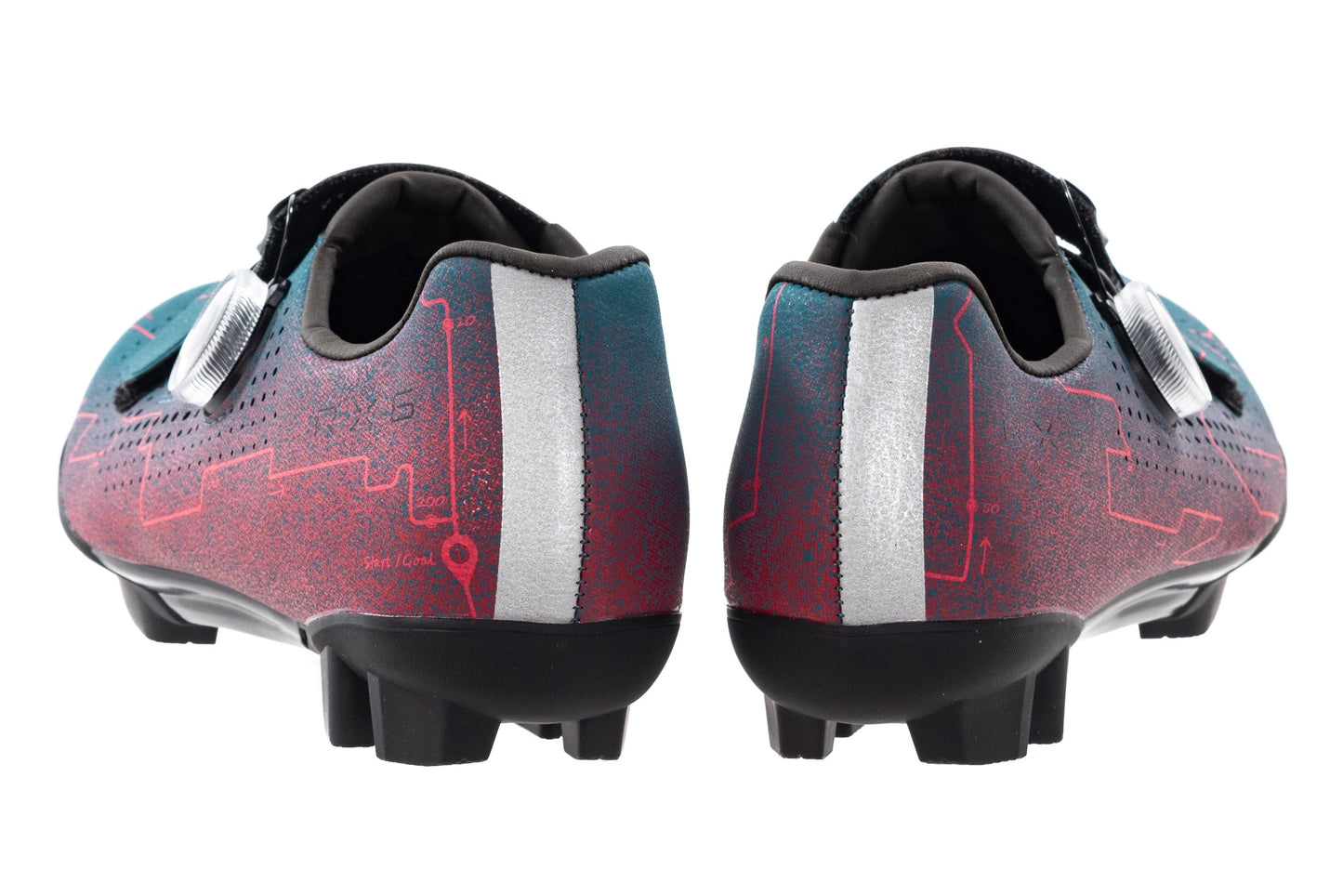 USED (open box) Shimano SH-RX6W Women's Gravel Cycling Shoe 40 EU/8 US Sunrise Blue/Pink