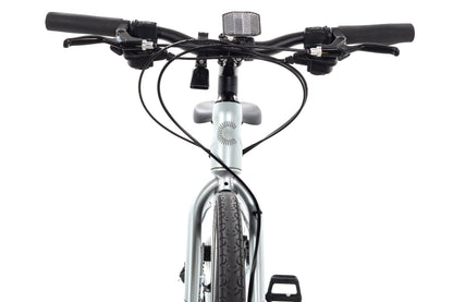 USED 2024 Cannondale Quick Disc 5 Step Thru XS Fitness Hybrid Bike Silver 2x8 Speed